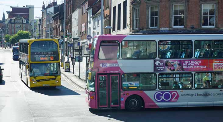 Nottingham Scania N94UD East Lancs 748 & N230UD Optare 914